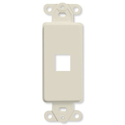 Leviton QuickPort Decora Insert, 1-Port, Light Almond